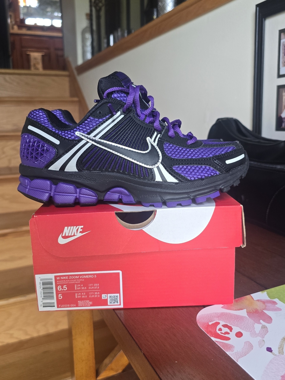 Nike Vomero 5 Womens' Purple and Black Sneakers